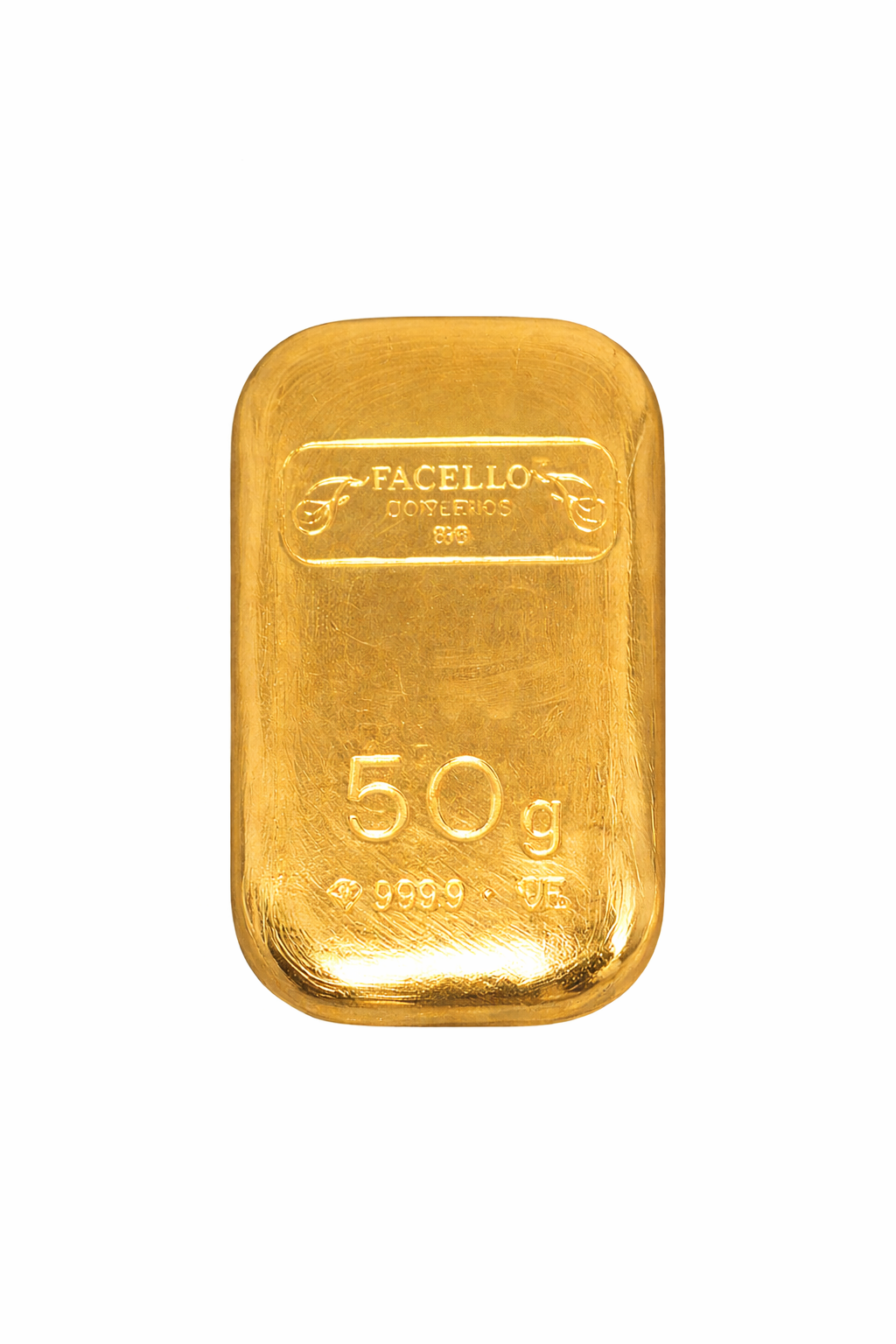 Lingote 50 gr sellado Joyería Facello